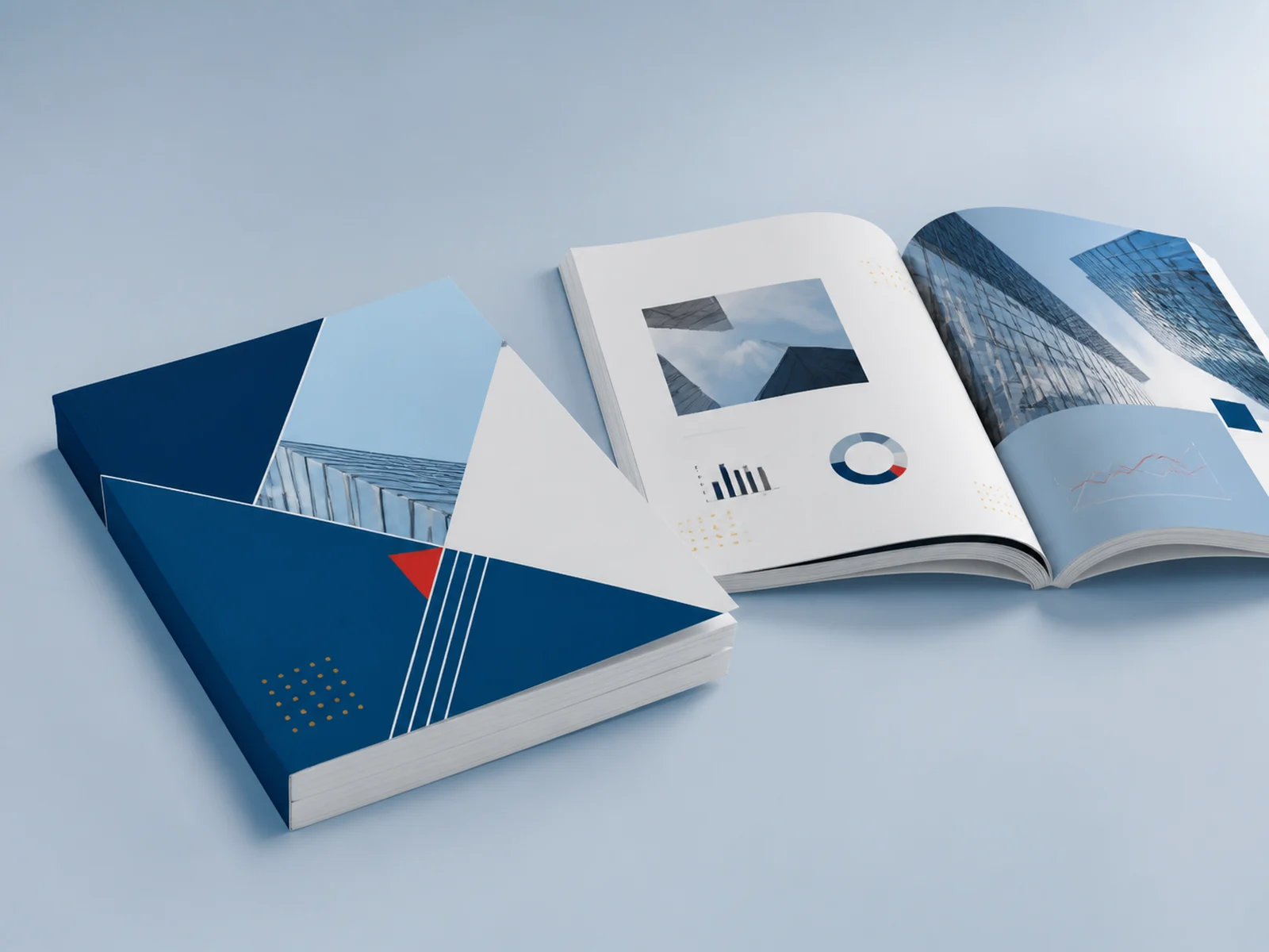 Perfect bound catalogs with square printed spines
